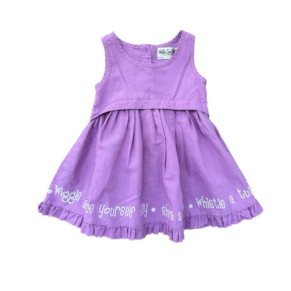 Matilda Jane Purple Linen Hemingway Dress Size 2
